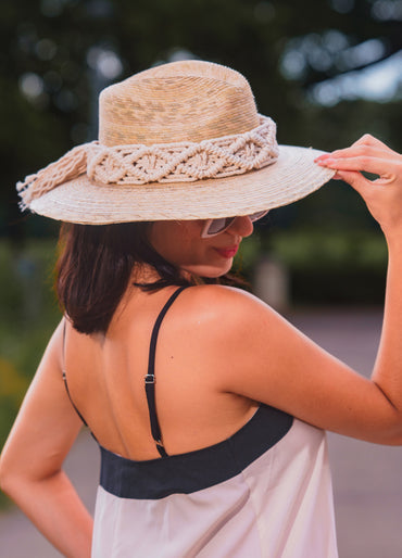 SOMBRERO TRENZA TEJIDO